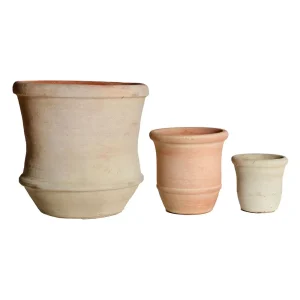 Maceteros artesanales de arcilla (Juego de 3) Blad