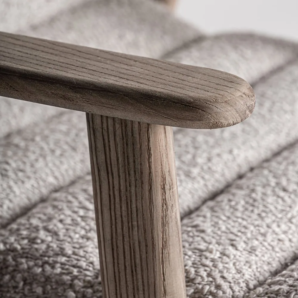 Taburete Jacquard en madera de olmo - Imagen 6
