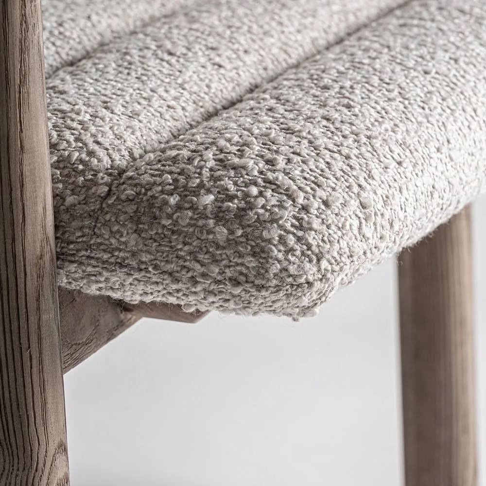 Taburete Jacquard en madera de olmo - Imagen 7