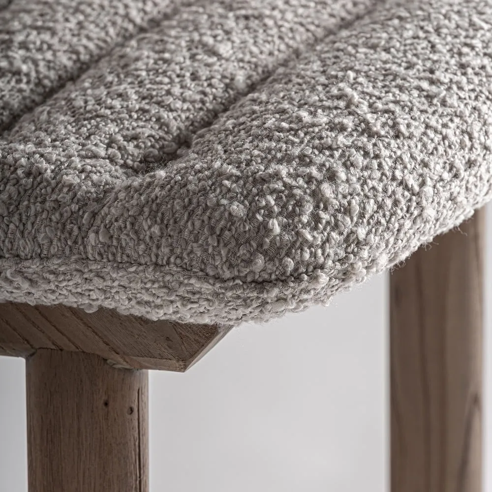 Taburete Jacquard en madera de olmo - Imagen 9