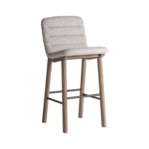 Taburete Jacquard en madera de olmo