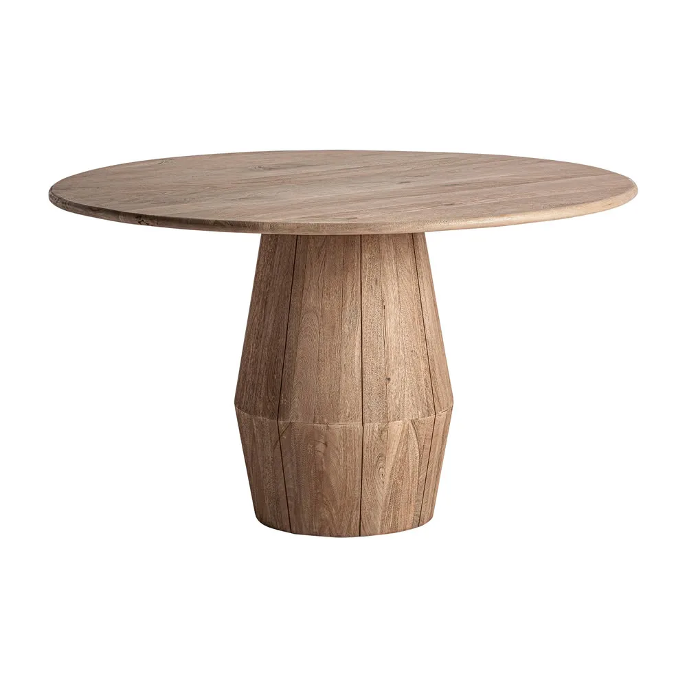 Mesa comedor redonda 130cm de madera Jacquard - Imagen 3