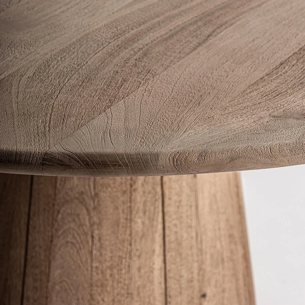Mesa comedor redonda 130cm de madera Jacquard - Imagen 4