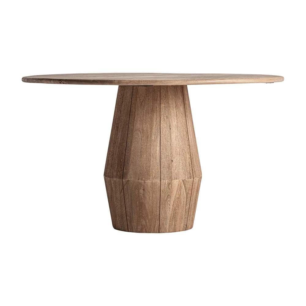 Mesa comedor redonda 130cm de madera Jacquard