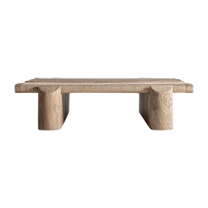 Mesa de centro 90 x80 cm de madera y mármol Jacquard