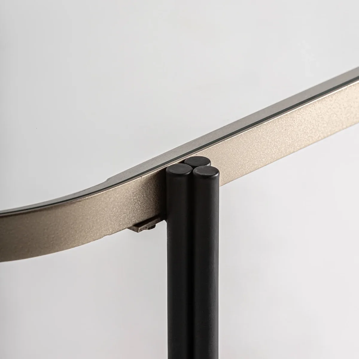 Consola de hierro y cristal Lans 150 cm - Imagen 3