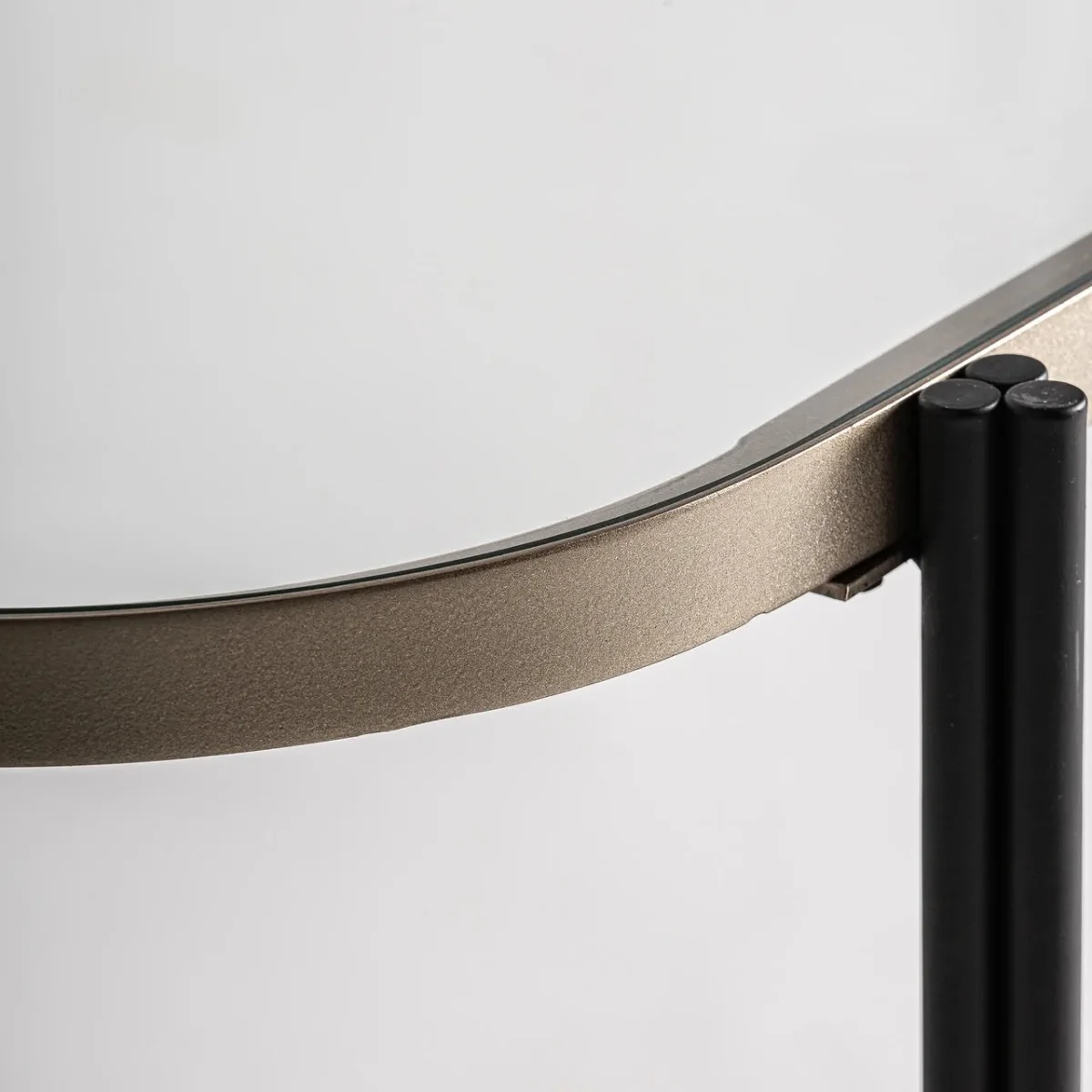 Consola de hierro y cristal Lans 150 cm - Imagen 6