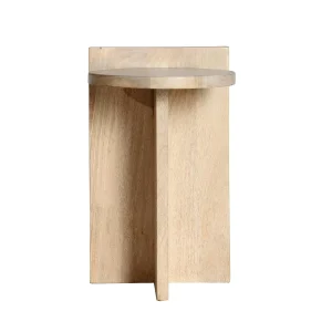 Mesa auxiliar de madera de mango Leszno
