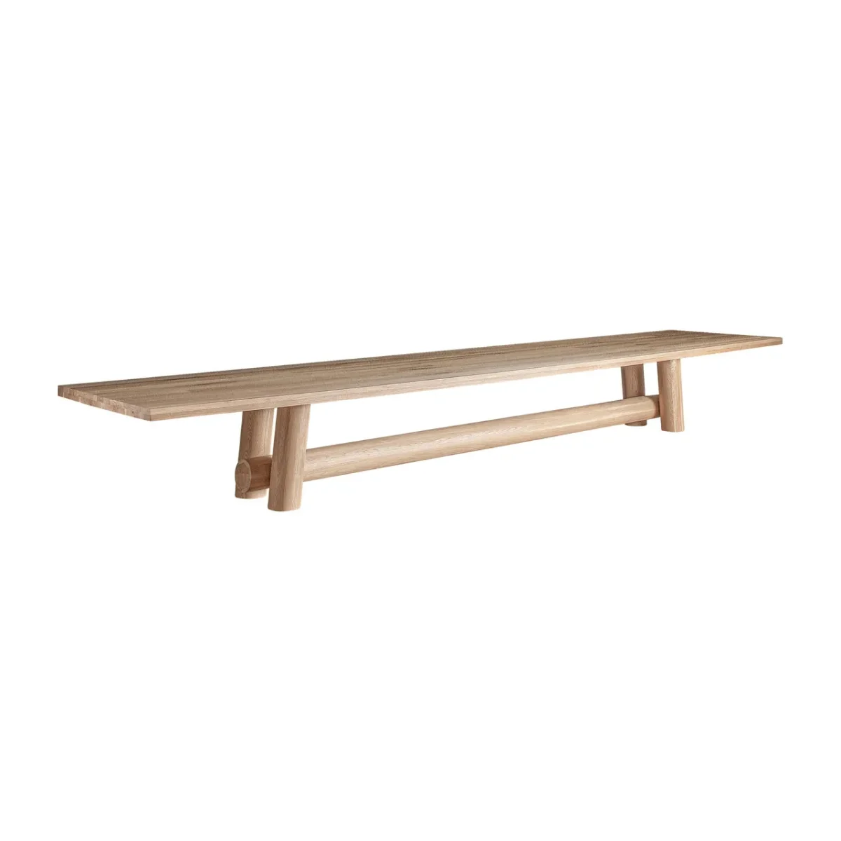 Mesa de comedor de 6 metros de roble Sully - Imagen 4