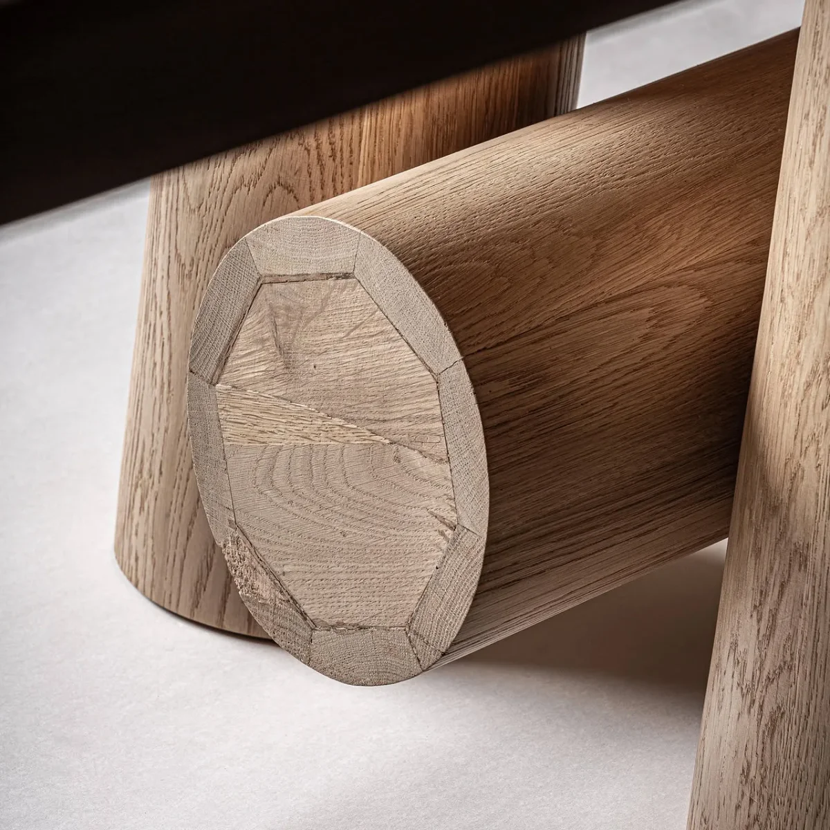 Mesa de comedor de 6 metros de roble Sully - Imagen 6