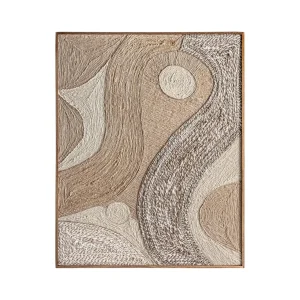 Cuadro estilo boho de cáñamo y yute Zeus 120×150 cm