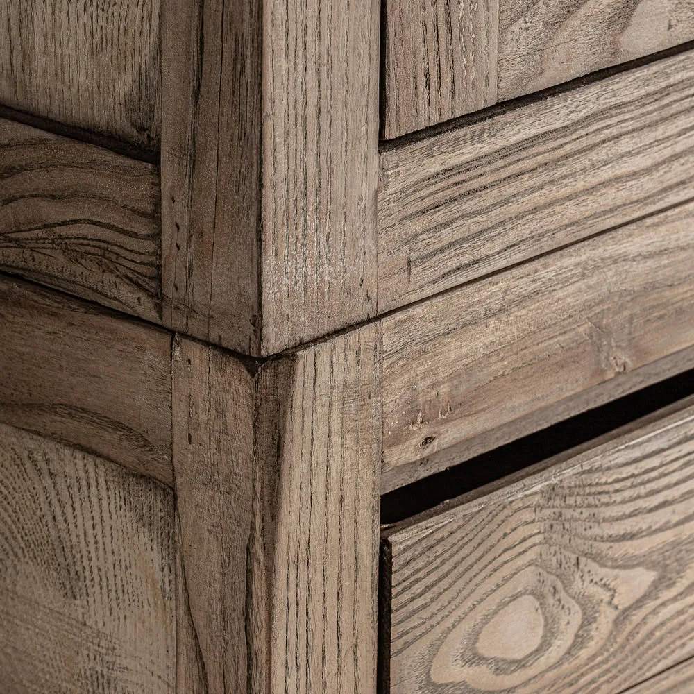 Vitrina de madera de olmo 200 cm Masein - Imagen 5
