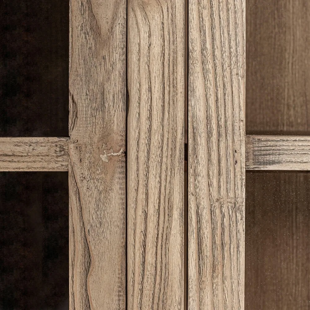 Vitrina de madera de olmo 200 cm Masein - Imagen 7