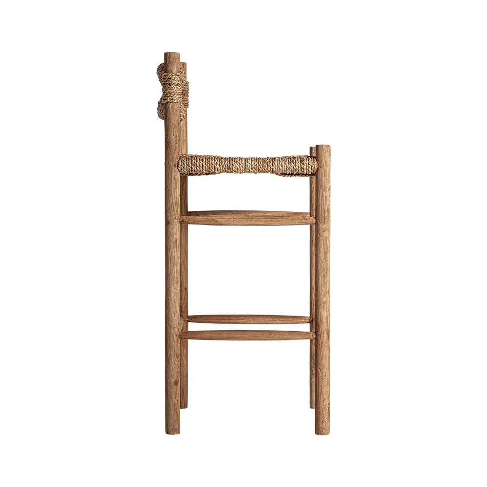 Taburete de madera de teca Voghera - Imagen 4
