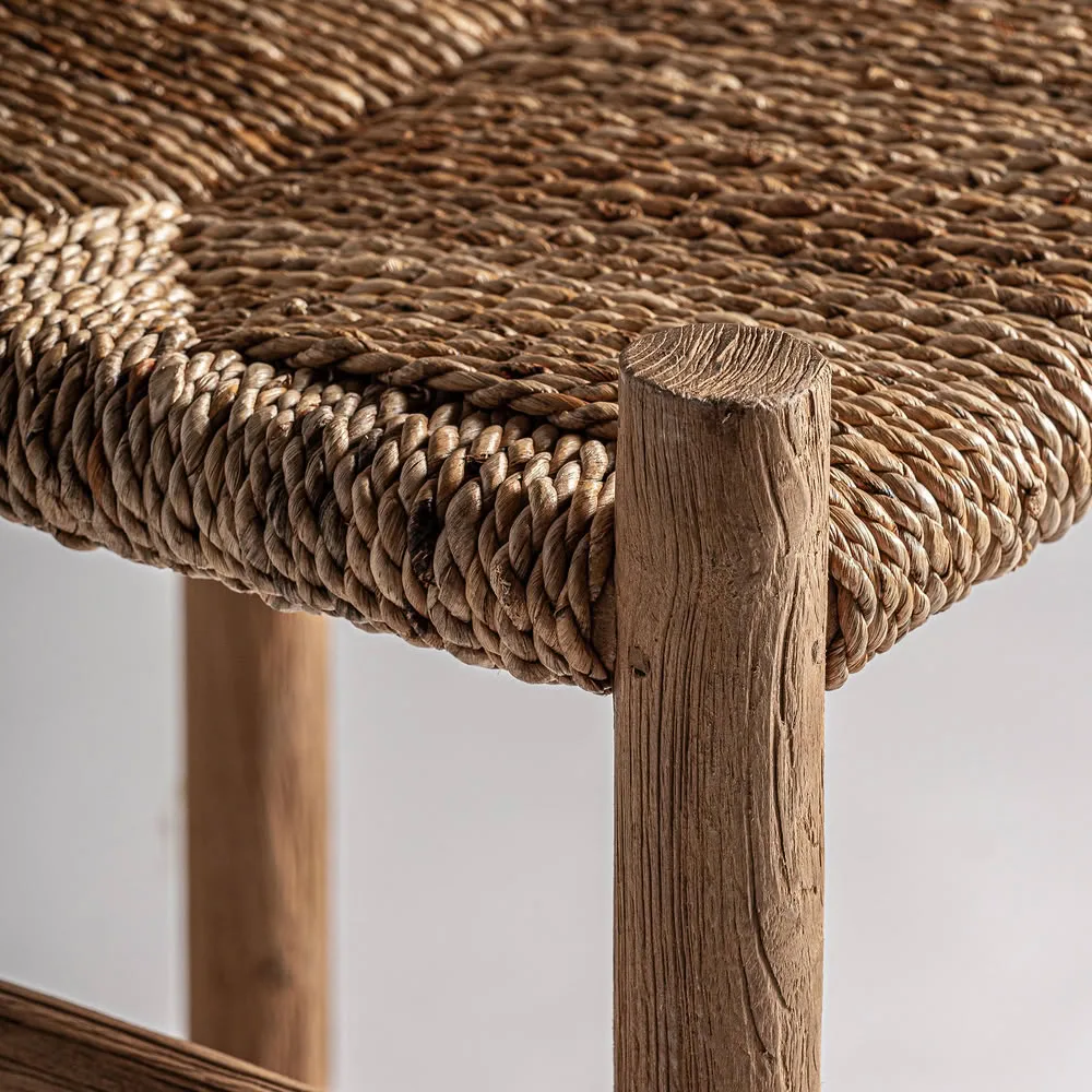 Taburete de madera de teca Voghera - Imagen 6