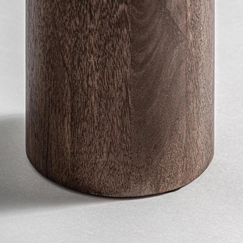 Consola Clare de madera de mango y travertino - Imagen 5