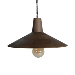 Lámpara de colgar Oplev de madera de mango