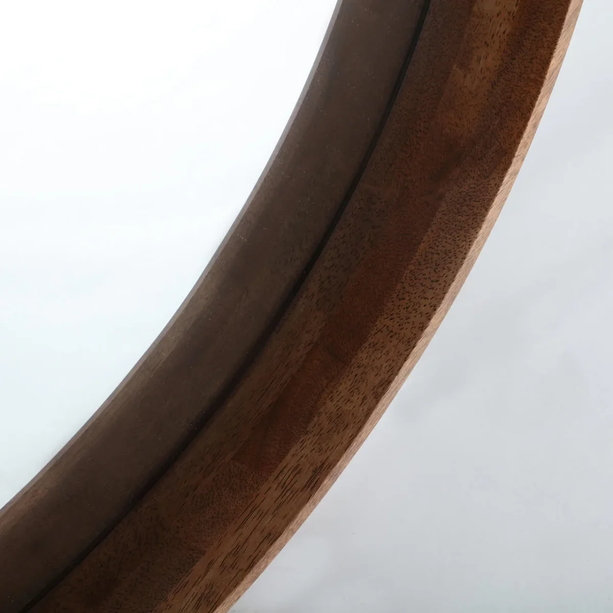 Espejo redondo de madera Lubeca 80 cm - Imagen 3