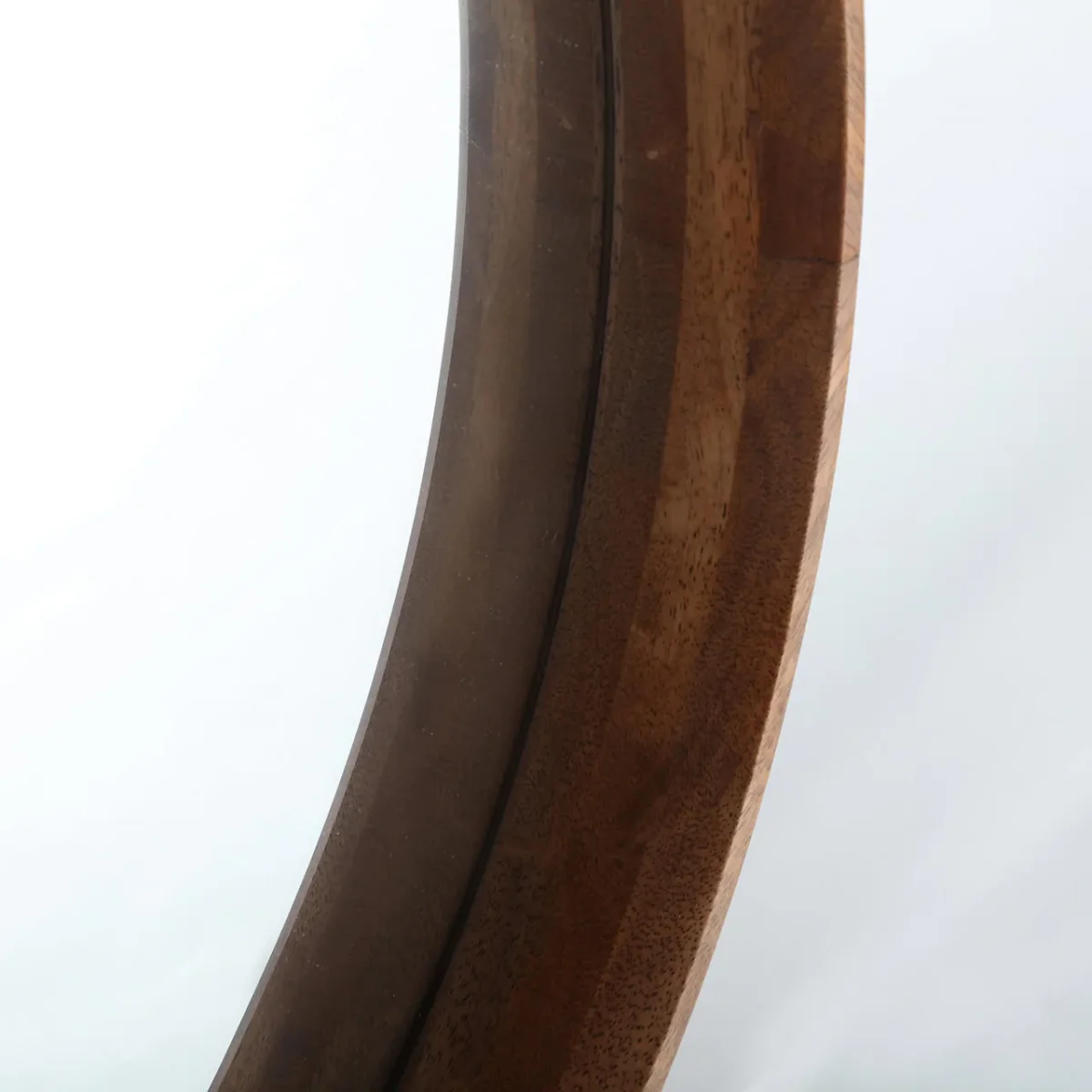 Espejo redondo de madera Lubeca 80 cm - Imagen 5