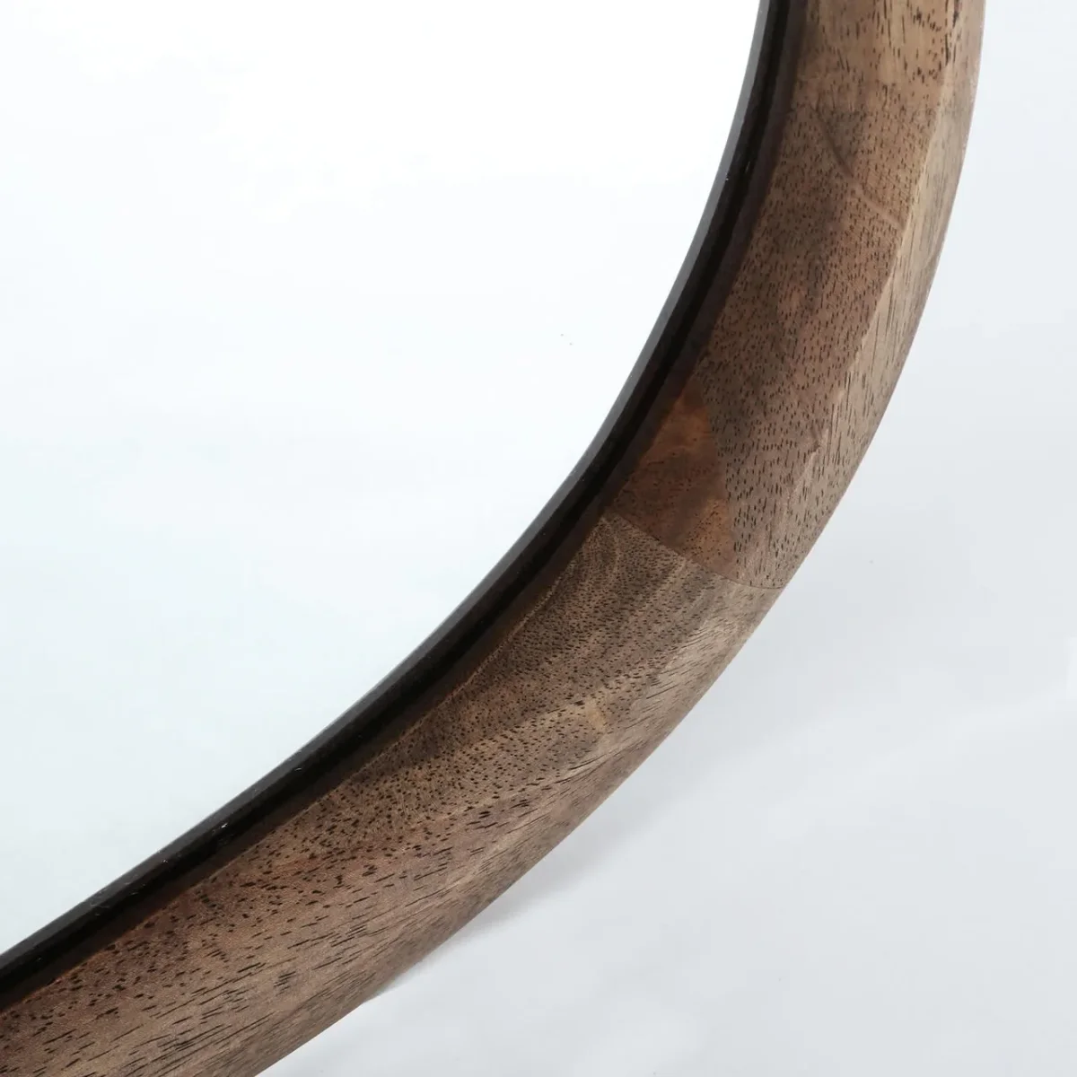 Espejo de madera asimétrico Lubeca 64×78 cm - Imagen 3