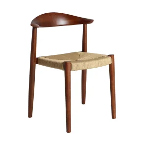 Silla de madera de haya y cuerda Zelhem