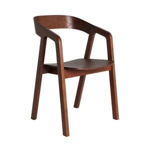 Silla de madera de haya marrón Rede