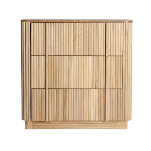 Cómoda Skagen de madera de paulownia