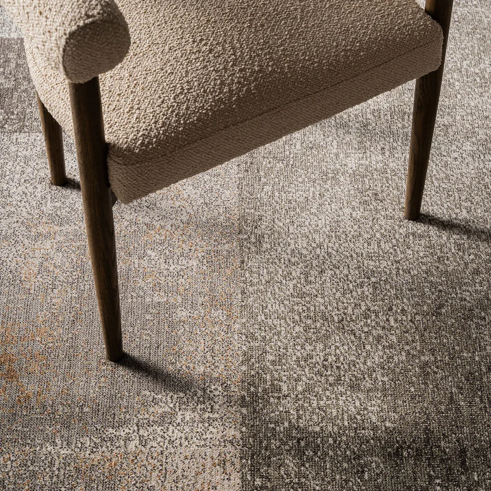 Alfombra de poliéster beige estampada 340×240 cm Dora - Imagen 6