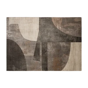 Alfombra de poliéster beige estampada 340×240 cm Dora