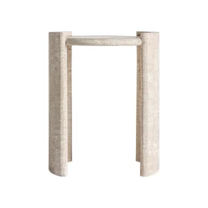 Mesa auxiliar de travertino Thiennes