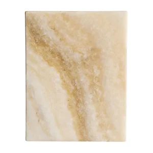 Mesa auxiliar en onix marfil 45 x 35 cm Magland