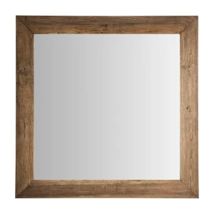 Espejo de madera de olmo cuadrado 140 cm  Norvik