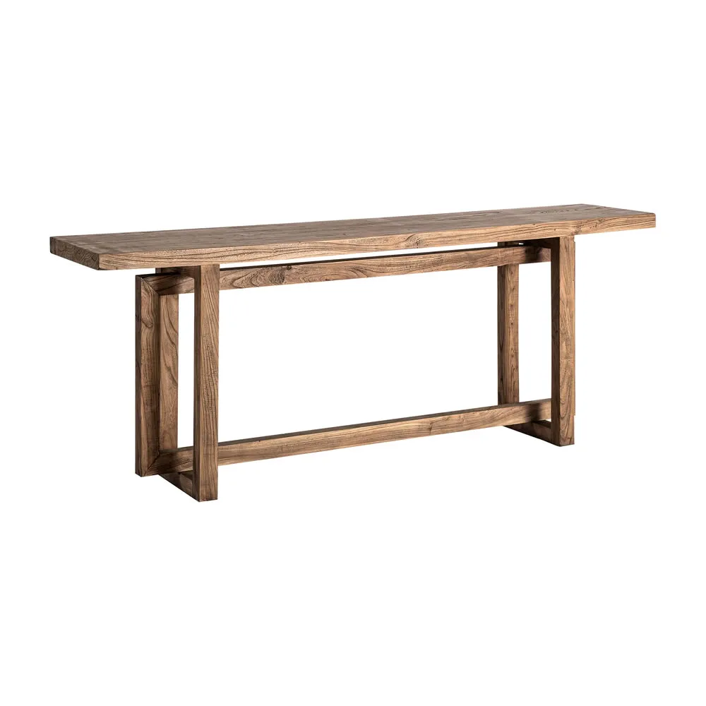 Consola 200cm de madera maciza de olmo Norvik