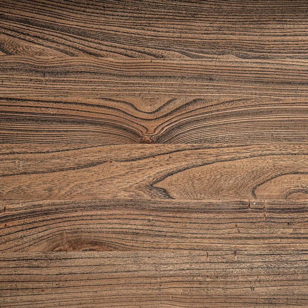Mesa de comedor de madera maciza de olmo 220cm Norvik - Imagen 6