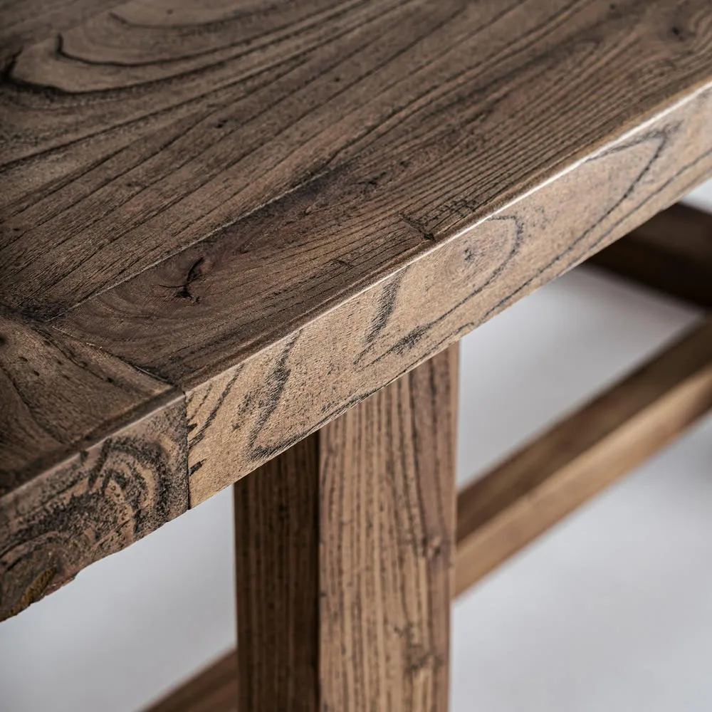 Escritorio 185 x 90 cm de madera de olmo Norvik - Imagen 4
