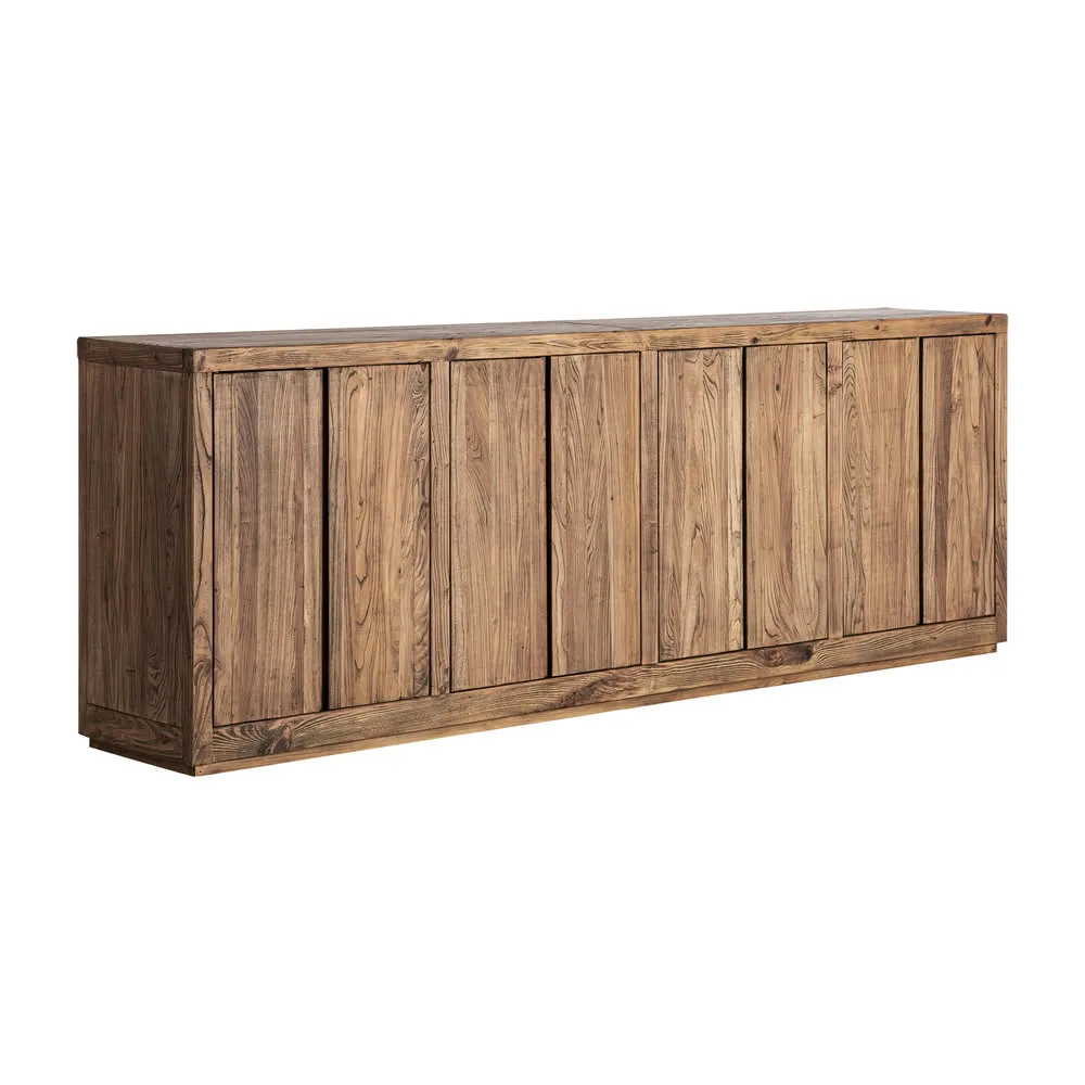 Aparador madera maciza olmo 280cm Norvik - Imagen 5