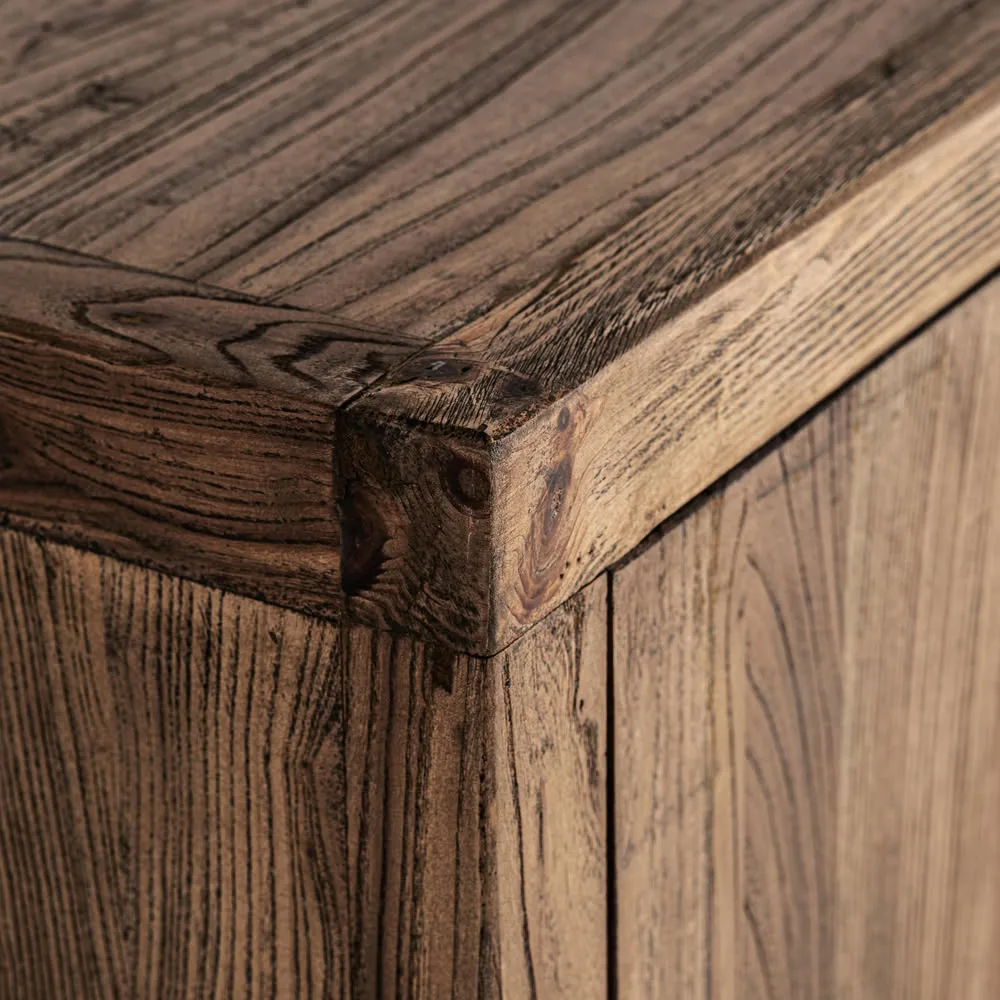 Aparador madera maciza olmo 280cm Norvik - Imagen 3