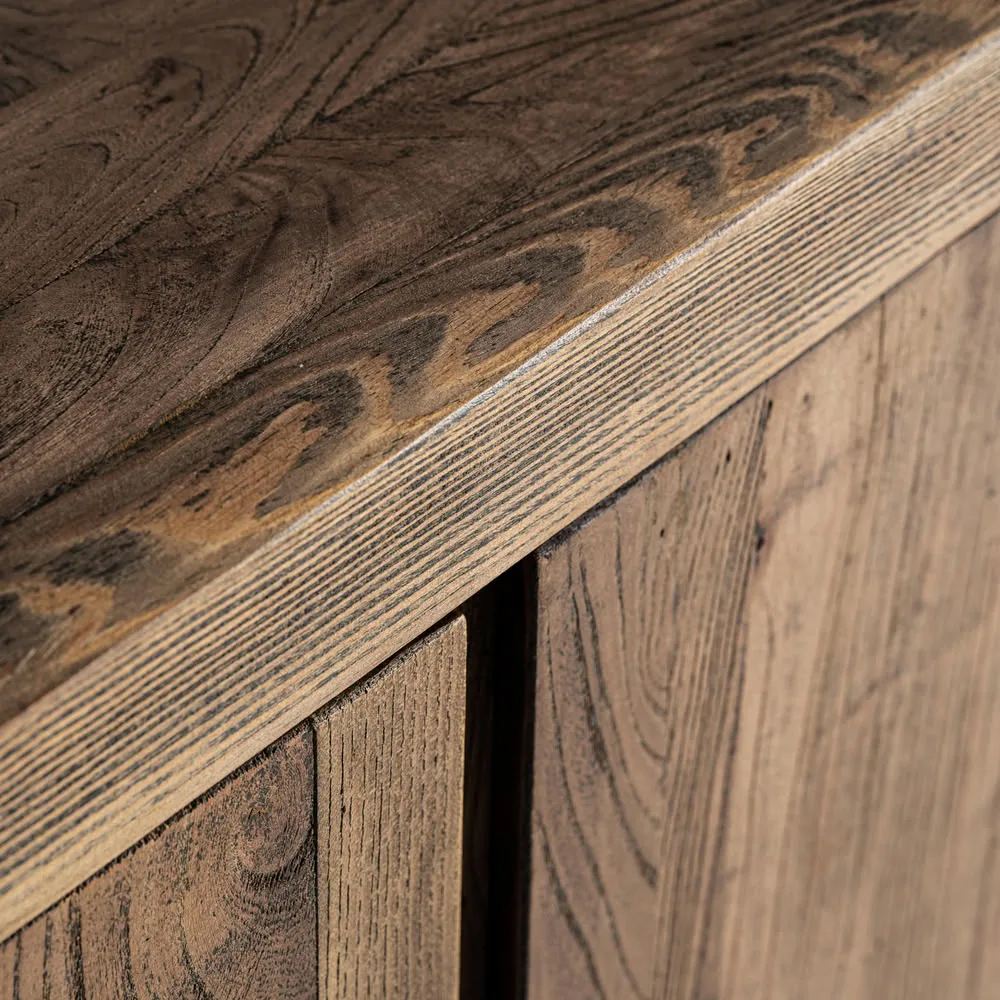 Mueble TV de madera de olmo 280 cm Norvik - Imagen 6