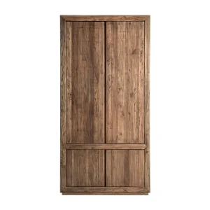 Armario de 220cm de madera maciza de olmo Norvik