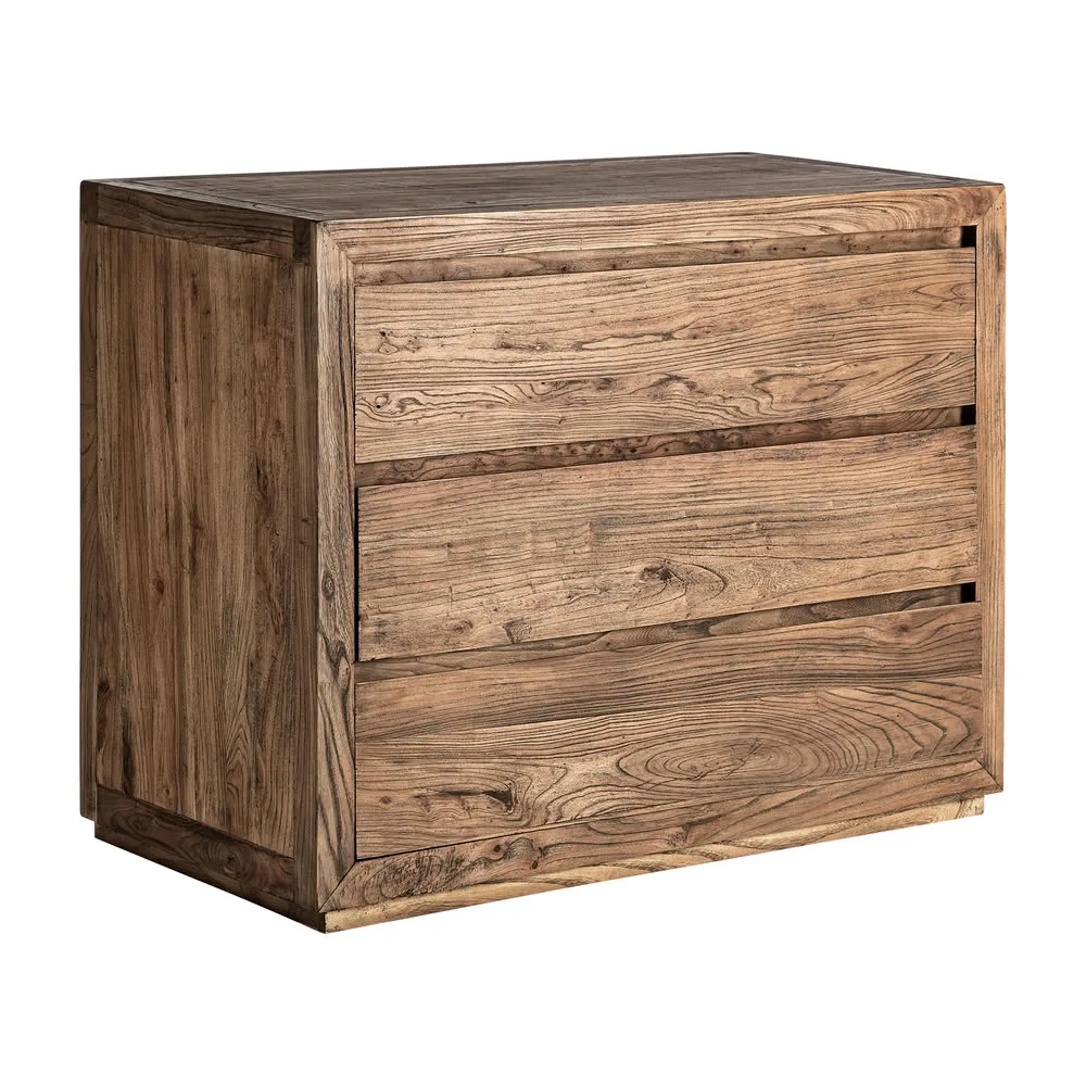 Cómoda de madera de olmo 102 x 81 cm Norvik - Imagen 3