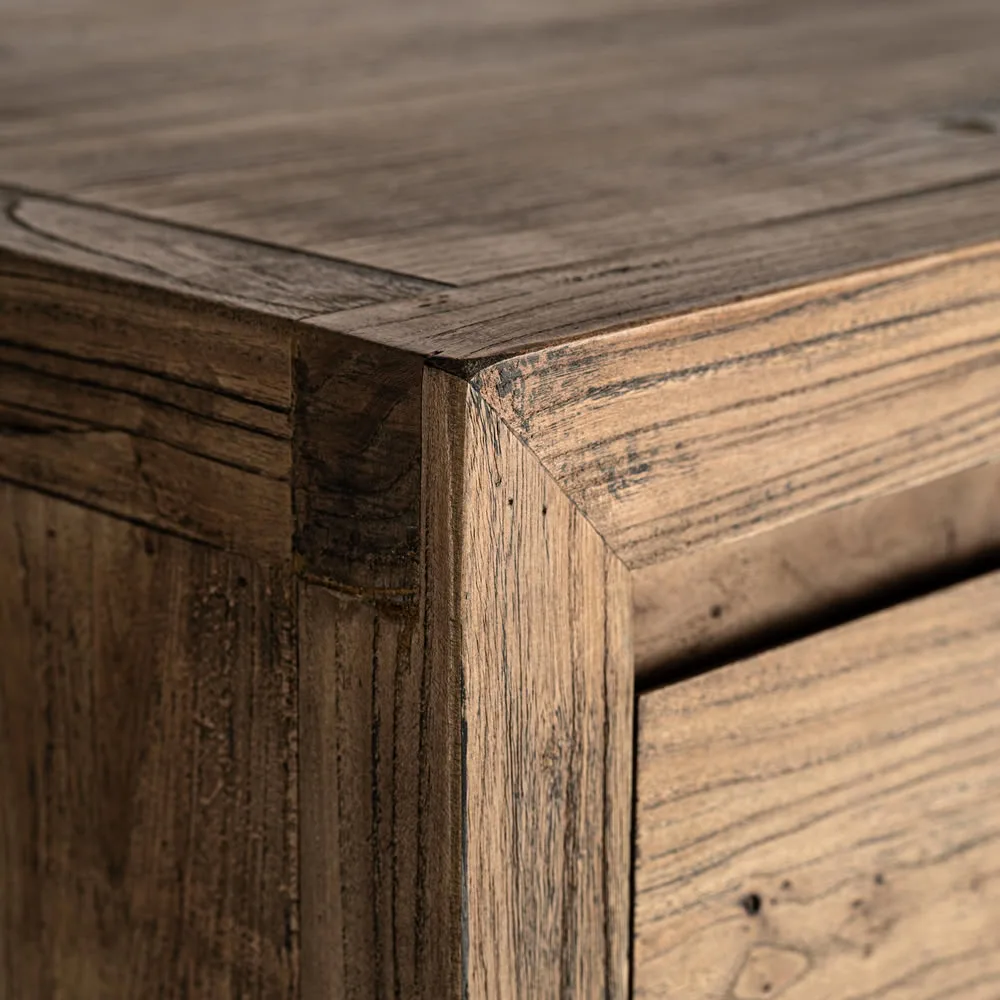 Cómoda de madera de olmo 102 x 81 cm Norvik - Imagen 5