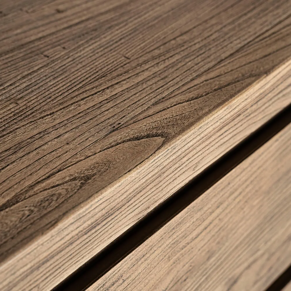 Cómoda de madera de olmo 102 x 81 cm Norvik - Imagen 6
