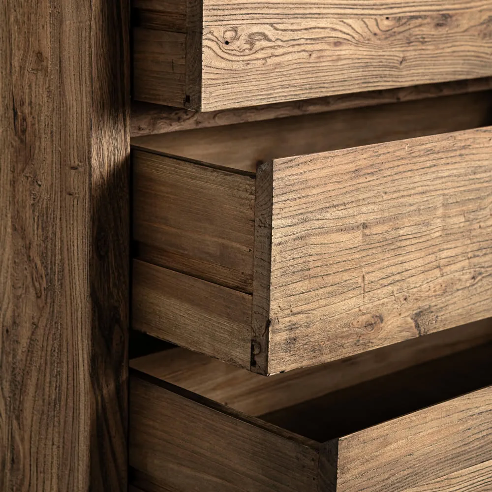 Cómoda de madera de olmo 102 x 81 cm Norvik - Imagen 7
