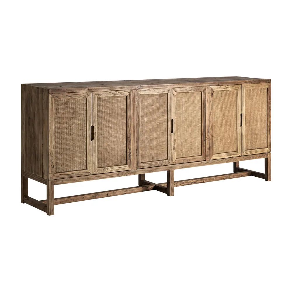 Aparador madera maciza olmo 220cm Byremo - Imagen 3