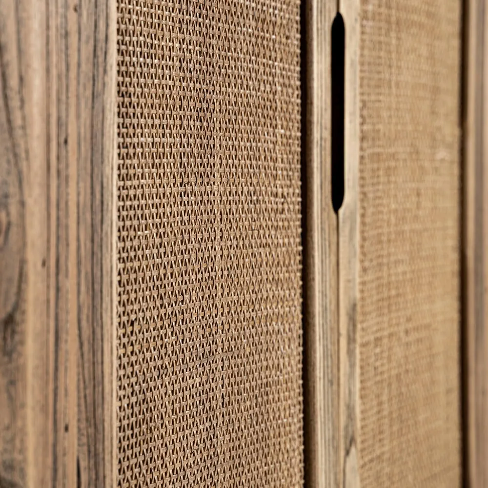 Aparador madera maciza olmo 220cm Byremo - Imagen 8