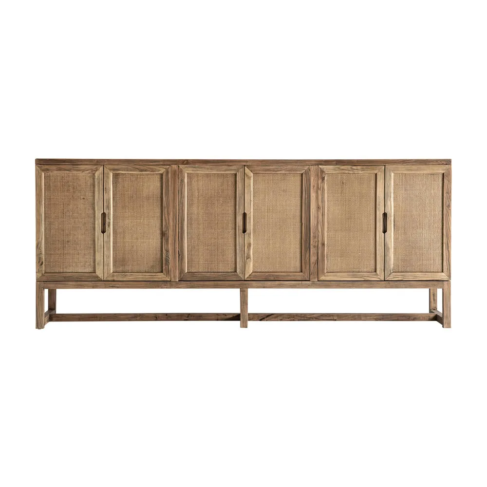 Aparador madera maciza olmo 220cm Byremo