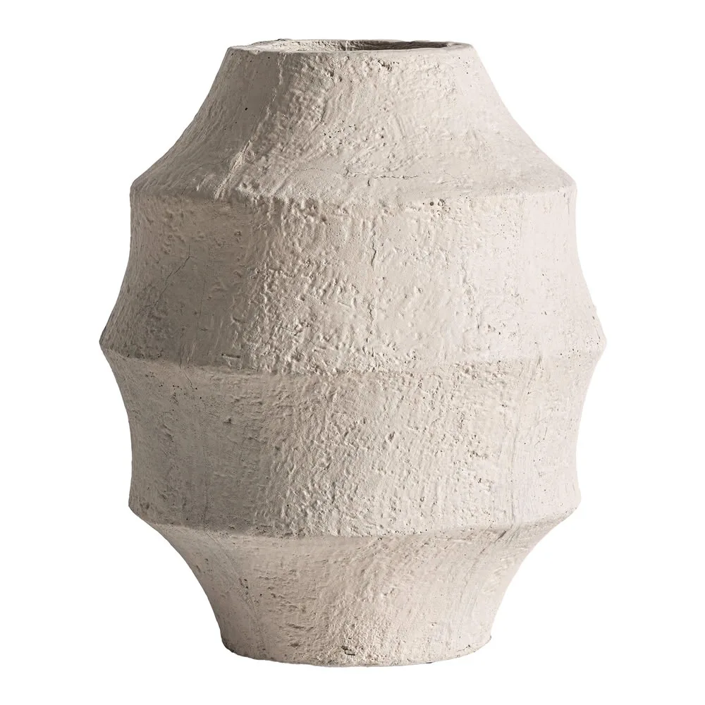 Jarrón de cemento crema Melman - Imagen 2