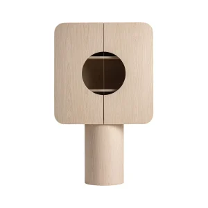 Armario de madera de roble y cristal Kharj