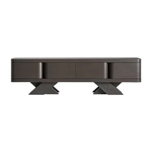 Mueble TV de madera de roble negro Rize