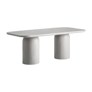 Mesa de comedor de hormigón gris Felhasena